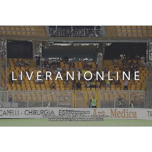 TVEM August 15, 2025 Lecce, Italy - US Lecce vs SS Juve Stabia - Coppa Italia round of 32 match 2025/26 - Via Del Mare Stadium. In the pic: Supporters of Juve Stabia ©TVEM Emmanuele Mastrodonato - AGENZIA ALDO LIVERANI SAS