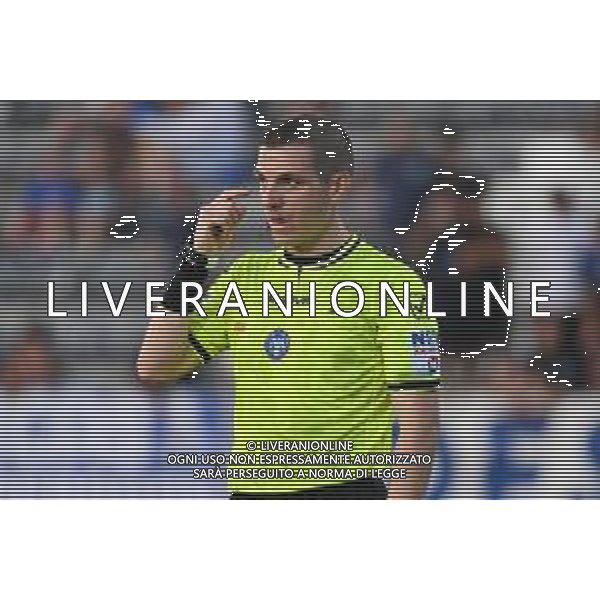 TVRG Empoli vs Reggiana nella foto l\'arbitro Andrea Calzavara di Varese Empoli (FI) 15-08-2025 Stadio Carlo Castellani - Computer Gross Arena Empoli vs Reggiana - trentaduesimi di finale Coppa Italia Frecciarossa foto Roberto Garavaglia/Agenzia Aldo Liverani sas