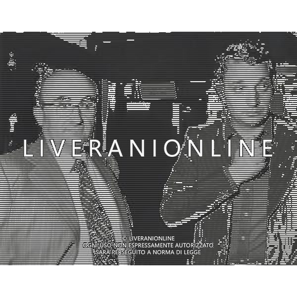 ST-RETROSPETTIVA ORFEO PIANELLI PRESIDENTE DEL TORINO CALCIO NELLA FOTO ORFEO PIANELLI PRESIDENTE DEL TORINO CALCIO CON GIUSEPPE BONETTO AG ALDO LIVERANI SAS