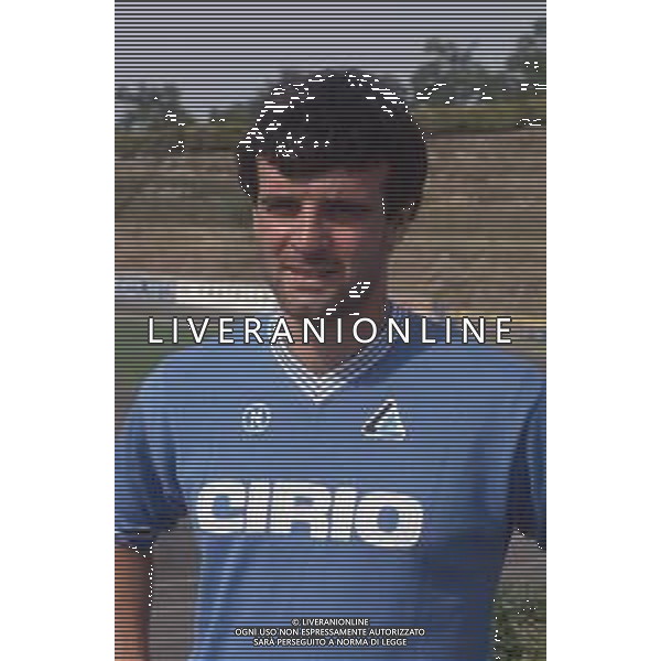 DIAP-RETROSPETTIVA PASQUALE CASALE CALCIATORE NELLA FOTO PASQUALE CASALE CON LA MAGLIA DEL NAPOLI CALCIO AG ALDO LIVERANI SAS