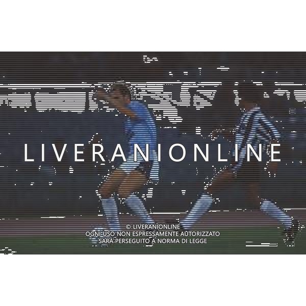 DIAP-RETROSPETTIVA MAURO BONOMI CALCIATORE NELLA FOTO MAURO BONOMI CON LA MAGLIA DELLA LAZIO CALCIO AG ALDO LIVERANI SAS 
