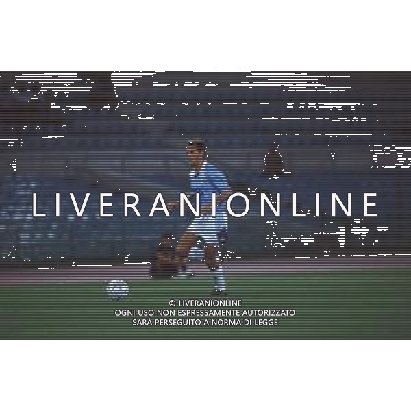 DIAP-RETROSPETTIVA ROBERTO BACCI CALCIATORE NELLA FOTO ROBERTO BACCI CON LA MAGLIA DELLA LAZIO CALCIO AG ALDO LIVERANI SAS