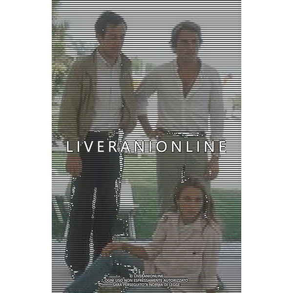 DIAP-RETROSPETTIVA ANTONELLA INTERLENGHI ATTRICE NELLA FOTO ANTONELLA INTERLENGHI A VENEZIA CON SAVERIO VALLONE E GUSTAVO THOENI NELL\'ANNO 1981 AG ALDO LIVERANI SAS