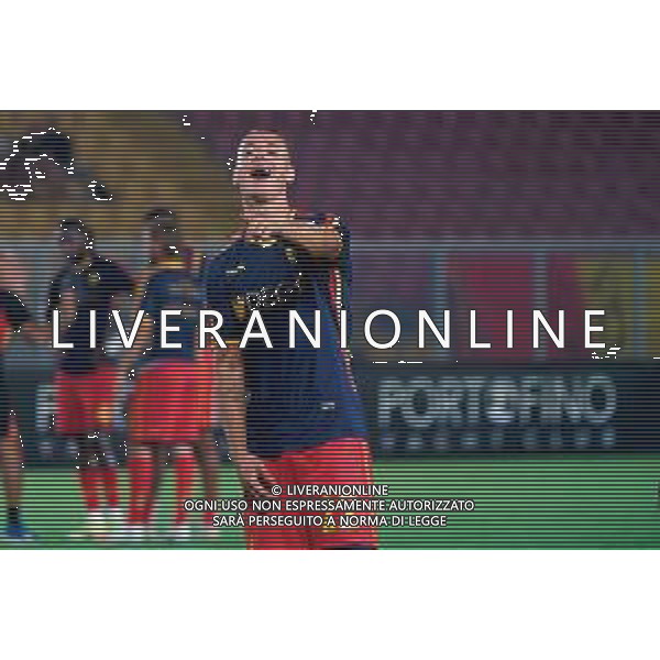 TVEM August 15, 2025 Lecce, Italy - US Lecce vs SS Juve Stabia - Coppa Italia round of 32 match 2025/26 - Via Del Mare Stadium. In the pic: Francesco Camarda of US Lecce FOTO EMMANUELE MASTRODONATO-AG ALDO LIVERANI SAS