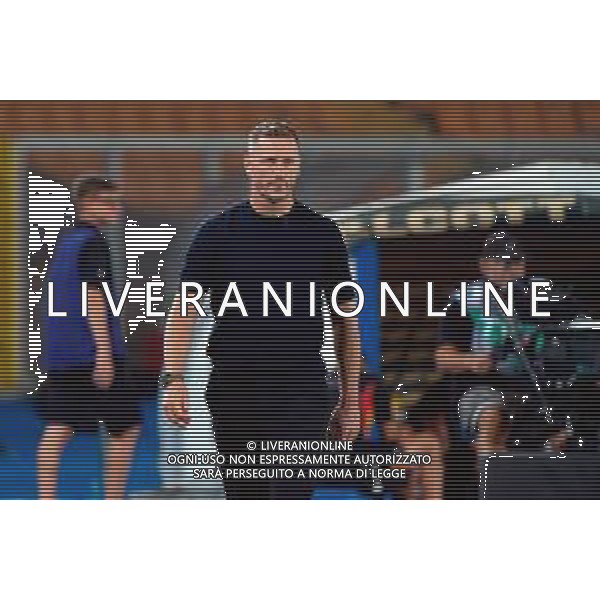 TVEM August 15, 2025 Lecce, Italy - US Lecce vs SS Juve Stabia - Coppa Italia round of 32 match 2025/26 - Via Del Mare Stadium. In the pic: coach Ignazio Abate of Juve Stabia FOTO EMMANUELE MASTRODONATO-AG ALDO LIVERANI SAS