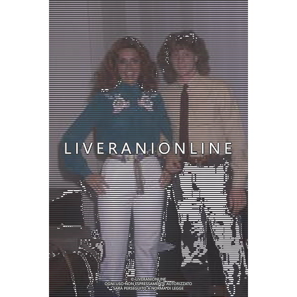 DIAP-RETROSPETTIVA MARINA MORGAN PRESENTATRICE TELEVISIVA NELLA FOTO MARINA MORGAN CON ODOACRE CHIERICO TRASMISSIONE“ IL PROCESSO DEL LUNEDI\' “ AG ALDO LIVERANI SAS