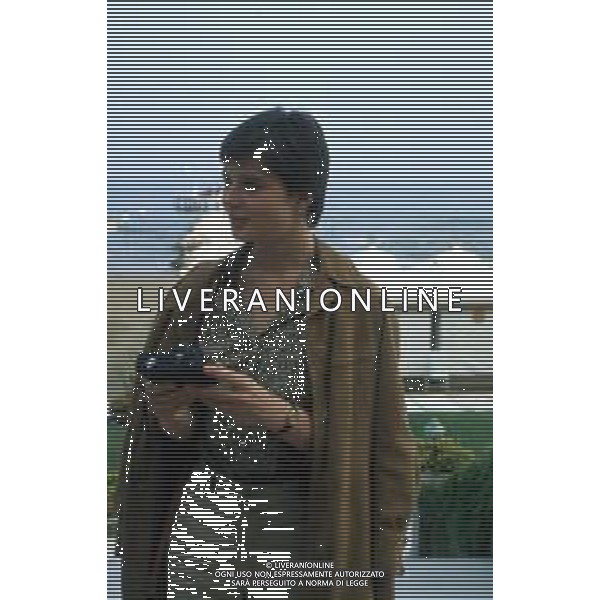 DIAP-RETROSPETTIVA ISABELLA ROSSELLINI ATTRICE NELLA FOTO ISABELLA ROSSELLINI A VENEZIA NELL\'ANNO 1981 AG ALDO LIVERANI SAS