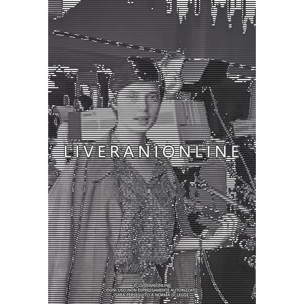 NEG-RETROSPETTIVA ISABELLA ROSSELLINI ATTRICE NELLA FOTO ISABELLA ROSSELLINI A VENEZIA NELL\'ANNO 1981 AG ALDO LIVERANI SAS