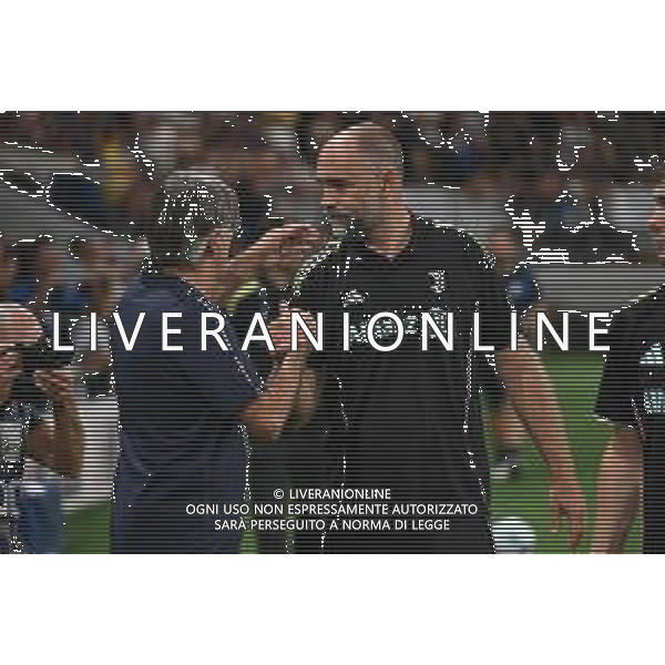 Atalanta vs Juventus nella foto Ivan Juric allenatore Atalanta e Igor Tudor allenatore Juventus Bergamo 16-08-2025 Stadio di Bergamo Atalanta vs Juventus - amichevole precampionato foto Roberto Garavaglia/Agenzia Aldo Liverani sas- AGENZIA ALDO LIVERANI SAS