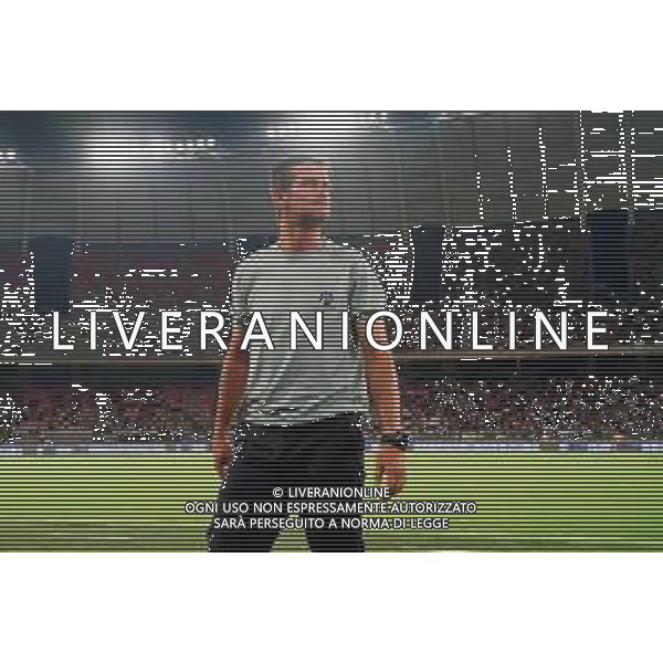 TVEM August 16, 2025 Bari, Italy - FC Inter vs Olympiacos FC - friendly match - San Nicola Stadium. In the pic: coach Cristian Chivu of FC Inter ©TVEM Emmanuele Mastrodonato - AGENZIA ALDO LIVERANI SAS
