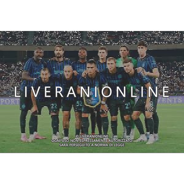 TVEM August 16, 2025 Bari, Italy - FC Inter vs Olympiacos FC - friendly match - San Nicola Stadium. In the pic: FC Inter team line up ©TVEM Emmanuele Mastrodonato - AGENZIA ALDO LIVERANI SAS