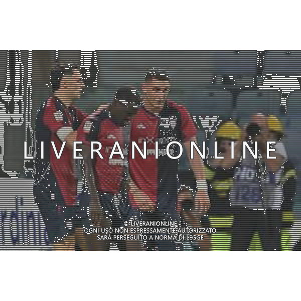 16-8-2025. Cagliari calcio-Virtus Entella. 1° turno coppa Italia 2025/2026, stadio Unipol Domus Cagliari. Foto Salvatore Moi/Agenzia Aldo Liverani s.as. Nella foto: Gol Cagliari in casa contro Virtus Entella, segna: Piccoli Cagliari ©MOI SALVATORE - AGENZIA ALDO LIVERANI SAS