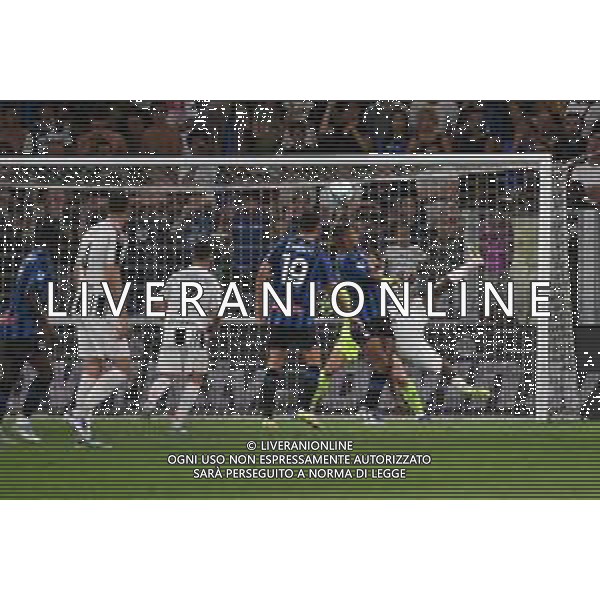 Atalanta vs Juventus nella foto Jonathan David (Juventus) segna il gol dell\'1 a 0 Bergamo 16-08-2025 Stadio di Bergamo Atalanta vs Juventus - amichevole precampionato foto Roberto Garavaglia/Agenzia Aldo Liverani sas- AGENZIA ALDO LIVERANI SAS