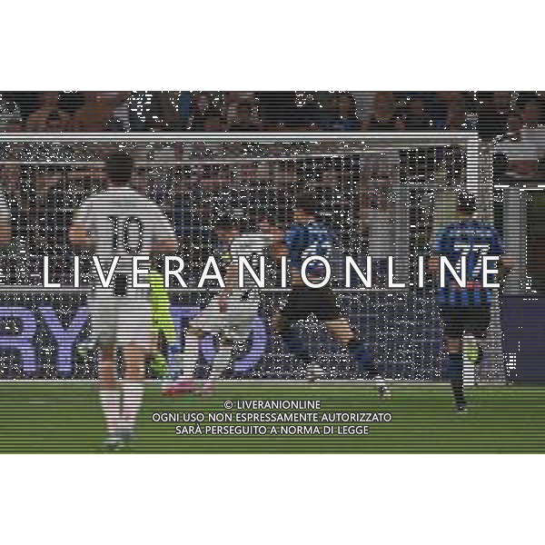 Atalanta vs Juventus nella foto Dusan Vlahovic (Juventus) segna il gol del 2 a 0 Bergamo 16-08-2025 Stadio di Bergamo Atalanta vs Juventus - amichevole precampionato foto Roberto Garavaglia/Agenzia Aldo Liverani sas- AGENZIA ALDO LIVERANI SAS