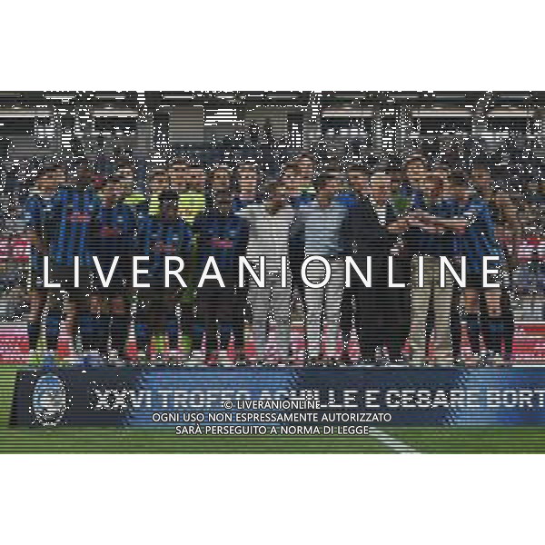 Atalanta vs Juventus nella foto premiazione Atalanta Bergamo 16-08-2025 Stadio di Bergamo Atalanta vs Juventus - amichevole precampionato foto Roberto Garavaglia/Agenzia Aldo Liverani sas- AGENZIA ALDO LIVERANI SAS