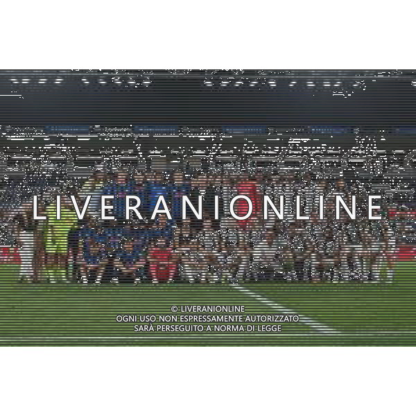 Atalanta vs Juventus nella foto foto di gruppo delle due squadre Bergamo 16-08-2025 Stadio di Bergamo Atalanta vs Juventus - amichevole precampionato foto Roberto Garavaglia/Agenzia Aldo Liverani sas- AGENZIA ALDO LIVERANI SAS