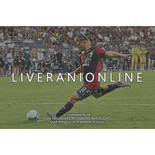 16-8-2025. Cagliari calcio-Virtus Entella. 1° turno coppa Italia 2025/2026, stadio Unipol Domus Cagliari. Foto Salvatore Moi/Agenzia Aldo Liverani s.as. Nella foto: rigori: Semih Kilicsoy Cagliari ©MOI SALVATORE - AGENZIA ALDO LIVERANI SAS