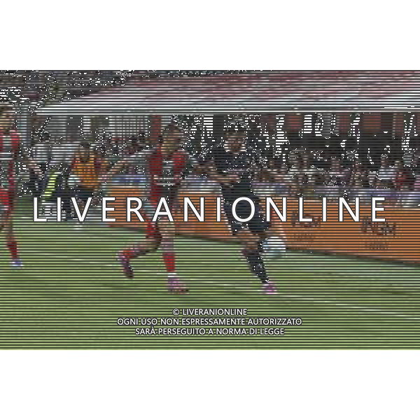 Pietro Ceccaroni of Palermo FC competes for the ball with Filippo Terracciano of US Cremonese during US Cremonese vs Palermo FC, 32° leg of Coppa Italia Frecciarossa 2025-26 game at Giovanni Zini stadium in Cremona (CR), Italy, on Agust 16, 2025. (Photo by Davide Casentini)- AGENZIA ALDO LIVERANI SAS