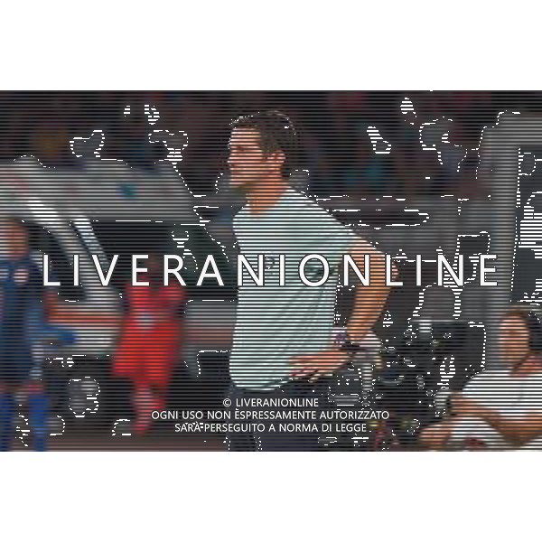TVEM August 16, 2025 Bari, Italy - FC Inter vs Olympiacos FC - friendly match - San Nicola Stadium. In the pic: coach Cristian Chivu of FC Inter FOTO EMMANUELE MASTRODONATO-AG ALDO LIVERANI SAS