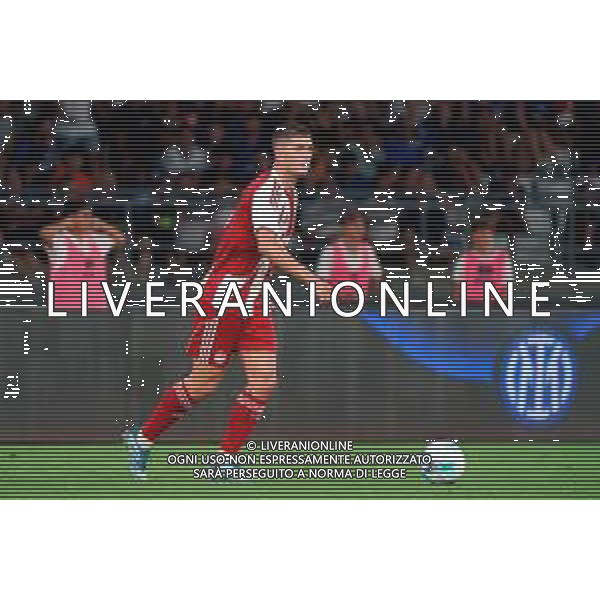 TVEM August 16, 2025 Bari, Italy - FC Inter vs Olympiacos FC - friendly match - San Nicola Stadium. In the pic: Lorenzo Pirola of Olympiakos FC FOTO EMMANUELE MASTRODONATO-AG ALDO LIVERANI SAS