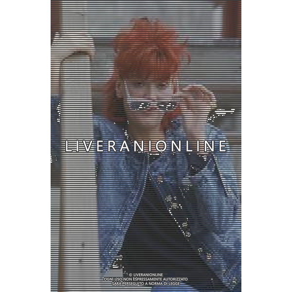 DIAP-RETROSPETTIVA DONATELLA RETTORE CANTANTE NELLA FOTO DONATELLA RETTORE A SAINT VINCENT NELL\'ANNO 1987 AG ALDO LIVERANI SAS