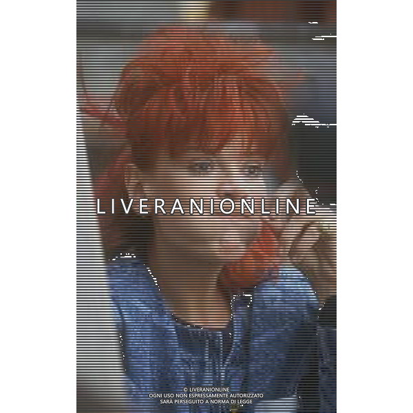 DIAP-RETROSPETTIVA DONATELLA RETTORE CANTANTE NELLA FOTO DONATELLA RETTORE A SAINT VINCENT NELL\'ANNO 1987 AG ALDO LIVERANI SAS
