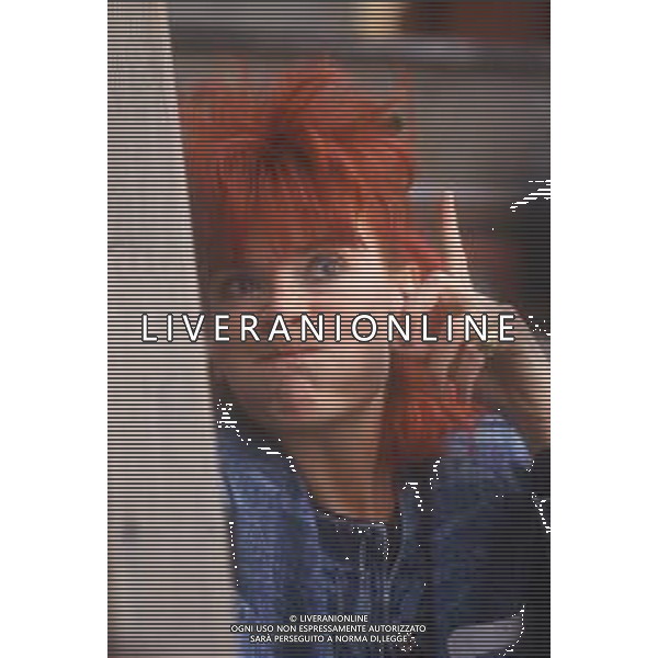 DIAP-RETROSPETTIVA DONATELLA RETTORE CANTANTE NELLA FOTO DONATELLA RETTORE A SAINT VINCENT NELL\'ANNO 1987 AG ALDO LIVERANI SAS