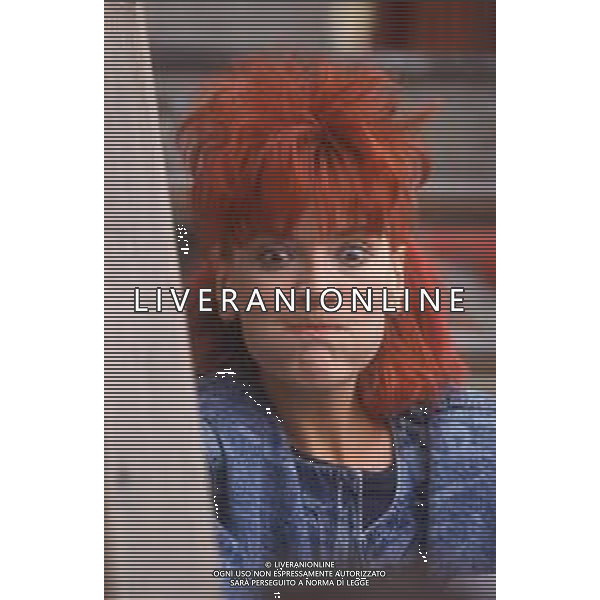 DIAP-RETROSPETTIVA DONATELLA RETTORE CANTANTE NELLA FOTO DONATELLA RETTORE A SAINT VINCENT NELL\'ANNO 1987 AG ALDO LIVERANI SAS