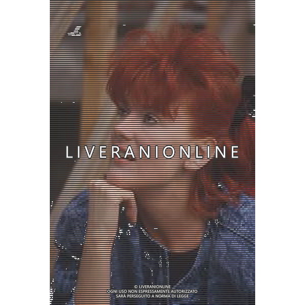 DIAP-RETROSPETTIVA DONATELLA RETTORE CANTANTE NELLA FOTO DONATELLA RETTORE A SAINT VINCENT NELL\'ANNO 1987 AG ALDO LIVERANI SAS