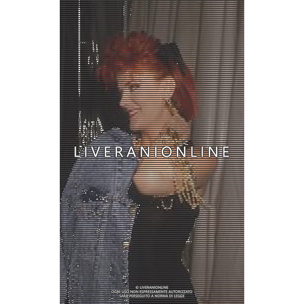 DIAP-RETROSPETTIVA DONATELLA RETTORE CANTANTE NELLA FOTO DONATELLA RETTORE A SAINT VINCENT NELL\'ANNO 1987 AG ALDO LIVERANI SAS