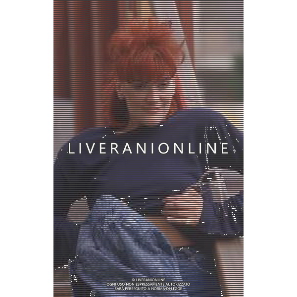 DIAP-RETROSPETTIVA DONATELLA RETTORE CANTANTE NELLA FOTO DONATELLA RETTORE A SAINT VINCENT NELL\'ANNO 1987 AG ALDO LIVERANI SAS