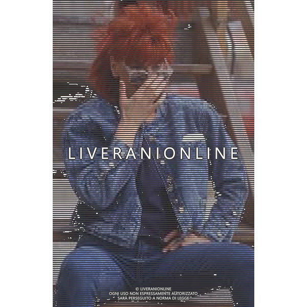 DIAP-RETROSPETTIVA DONATELLA RETTORE CANTANTE NELLA FOTO DONATELLA RETTORE A SAINT VINCENT NELL\'ANNO 1987 AG ALDO LIVERANI SAS