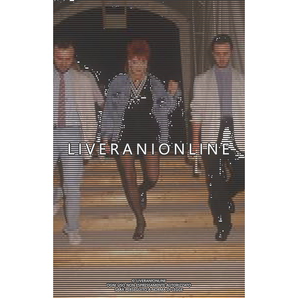 DIAP-RETROSPETTIVA DONATELLA RETTORE CANTANTE NELLA FOTO DONATELLA RETTORE A SAINT VINCENT NELL\'ANNO 1987 AG ALDO LIVERANI SAS