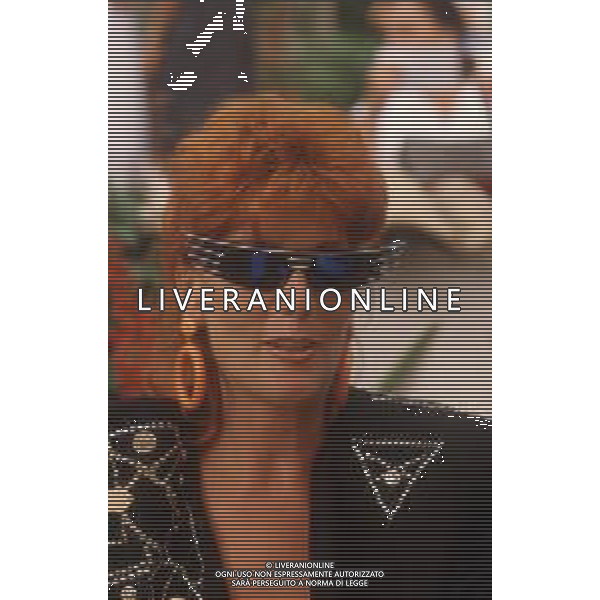 DIAP-RETROSPETTIVA DONATELLA RETTORE CANTANTE NELLA FOTO DONATELLA RETTORE E VALERIO MEROLA NELL\'ANNO 1987 AG ALDO LIVERANI SAS 