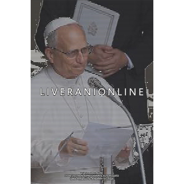 Castel Gandolfo 17 Agosto 2025 Papa Leone XIV recita la preghiera dell’Angelus a Castel Gandolfo Nella foto: Papa Leone XIV Foto Credit: Andrea Bracaglia- AGENZIA ALDO LIVERANI SAS