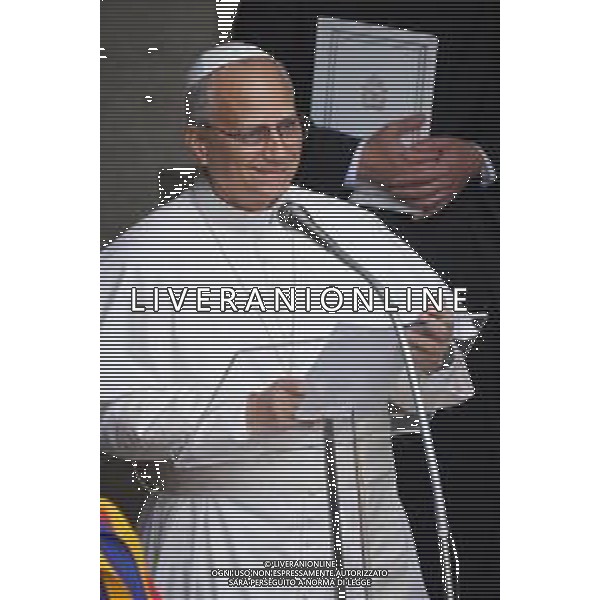 Castel Gandolfo 17 Agosto 2025 Papa Leone XIV recita la preghiera dell’Angelus a Castel Gandolfo Nella foto: Papa Leone XIV Foto Credit: Andrea Bracaglia- AGENZIA ALDO LIVERANI SAS