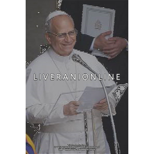 Castel Gandolfo 17 Agosto 2025 Papa Leone XIV recita la preghiera dell’Angelus a Castel Gandolfo Nella foto: Papa Leone XIV Foto Credit: Andrea Bracaglia- AGENZIA ALDO LIVERANI SAS
