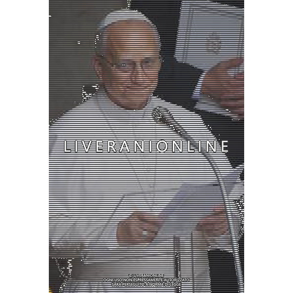 Castel Gandolfo 17 Agosto 2025 Papa Leone XIV recita la preghiera dell’Angelus a Castel Gandolfo Nella foto: Papa Leone XIV Foto Credit: Andrea Bracaglia- AGENZIA ALDO LIVERANI SAS