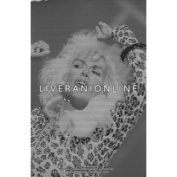 NEG-RETROSPETTIVA DONATELLA RETTORE CANTANTE NELLA FOTO DONATELLA RETTORE A SAINT VINCENT ESTATE NELL\'ANNO 1985 AG ALDO LIVERANI SAS