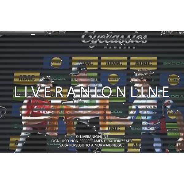 17-08-2025 Classica Di Amburgo; 2025, Q36.5; 2025, Lotto; 2025, Soudal - Quick Step; Townsend, Rory; De Lie, Arnaud; Magnier, Paul; Amburgo; ©SIROTTI - AGENZIA ALDO LIVERANI SAS
