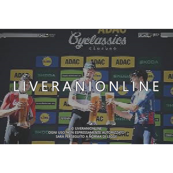 17-08-2025 Classica Di Amburgo; 2025, Q36.5; 2025, Lotto; 2025, Soudal - Quick Step; Townsend, Rory; De Lie, Arnaud; Magnier, Paul; Amburgo; ©SIROTTI - AGENZIA ALDO LIVERANI SAS