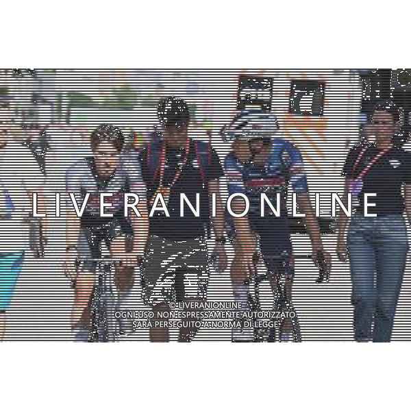 17-08-2025 Classica Di Amburgo; 2025, Soudal - Quick Step; 2025, Alpecin - Deceuninck; Magnier, Paul; Philipsen, Jasper; Amburgo; ©SIROTTI - AGENZIA ALDO LIVERANI SAS