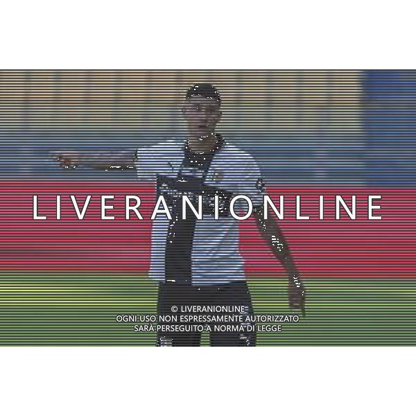 Lautaro Rodrigo Valenti of Parma AC gestures during Parma Calcio vs Pescare Calcio, 32° leg of Coppa Italia Frecciarossa 2025-26 game at Ennio Tardini stadium in Parma (PR), Italy, on Agust 17, 2025. (Photo by Davide Casentini) FOTO DAVIDE CASENTINI-AG ALDO LIVERANI SAS