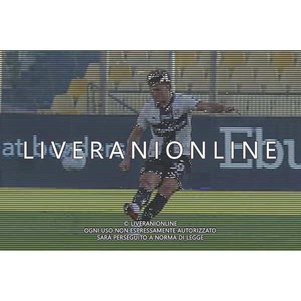 Alessandro Circati of Parma AC kick the ball during Parma Calcio vs Pescare Calcio, 32° leg of Coppa Italia Frecciarossa 2025-26 game at Ennio Tardini stadium in Parma (PR), Italy, on Agust 17, 2025. (Photo by Davide Casentini) FOTO DAVIDE CASENTINI-AG ALDO LIVERANI SAS