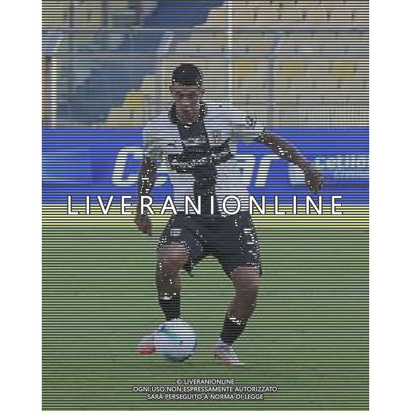 Lautaro Rodrigo Valenti of Parma AC play the ball during Parma Calcio vs Pescare Calcio, 32° leg of Coppa Italia Frecciarossa 2025-26 game at Ennio Tardini stadium in Parma (PR), Italy, on Agust 17, 2025. (Photo by Davide Casentini) FOTO DAVIDE CASENTINI-AG ALDO LIVERANI SAS