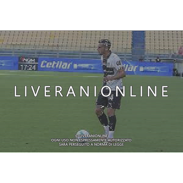 Emanuele Valeri of Parma AC play the ball during Parma Calcio vs Pescare Calcio, 32° leg of Coppa Italia Frecciarossa 2025-26 game at Ennio Tardini stadium in Parma (PR), Italy, on Agust 17, 2025. (Photo by Davide Casentini) FOTO DAVIDE CASENTINI-AG ALDO LIVERANI SAS