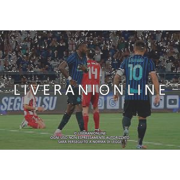 TVEM August 16, 2025 Bari, Italy - FC Inter vs Olympiacos FC - friendly match - San Nicola Stadium. In the pic: Marcus Thuram of FC Inter celebrates after scoring a goal FOTO EMMANUELE MASTRODONATO-AG ALDO LIVERANI SAS