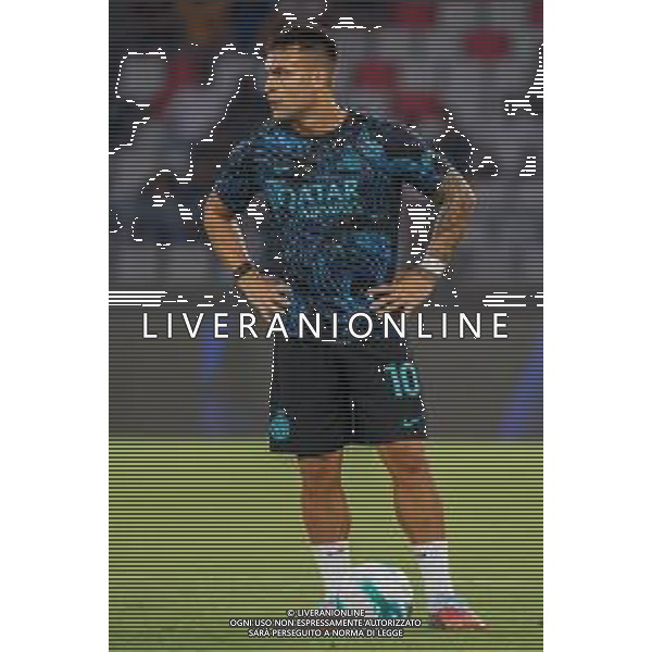 TVEM August 16, 2025 Bari, Italy - FC Inter vs Olympiacos FC - friendly match - San Nicola Stadium. In the pic: Lautaro Martínez of FC Inter FOTO EMMANUELE MASTRODONATO-AG ALDO LIVERANI SAS
