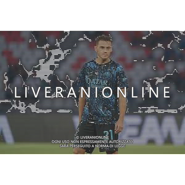 TVEM August 16, 2025 Bari, Italy - FC Inter vs Olympiacos FC - friendly match - San Nicola Stadium. In the pic: Kristjan Asllani of FC Inter FOTO EMMANUELE MASTRODONATO-AG ALDO LIVERANI SAS