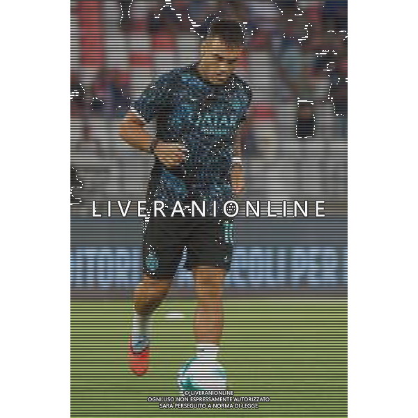 TVEM August 16, 2025 Bari, Italy - FC Inter vs Olympiacos FC - friendly match - San Nicola Stadium. In the pic: Lautaro Martínez of FC Inter FOTO EMMANUELE MASTRODONATO-AG ALDO LIVERANI SAS